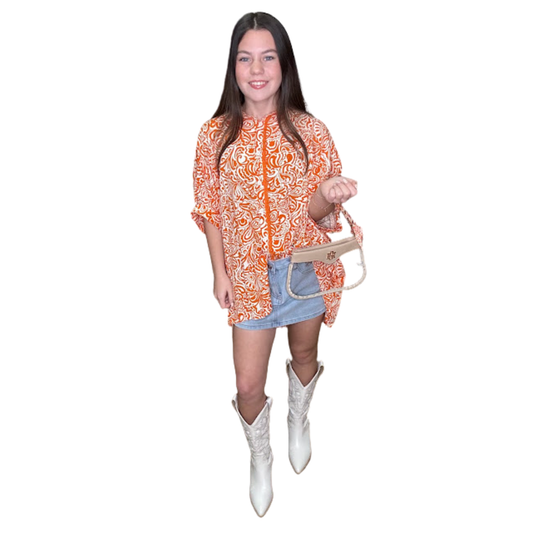 Paisley Oversized Blouse