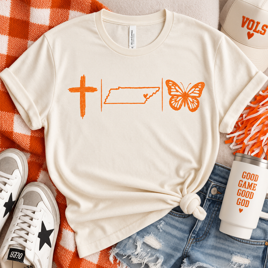 Faith, Tennessee & Butterfly Graphic Tee