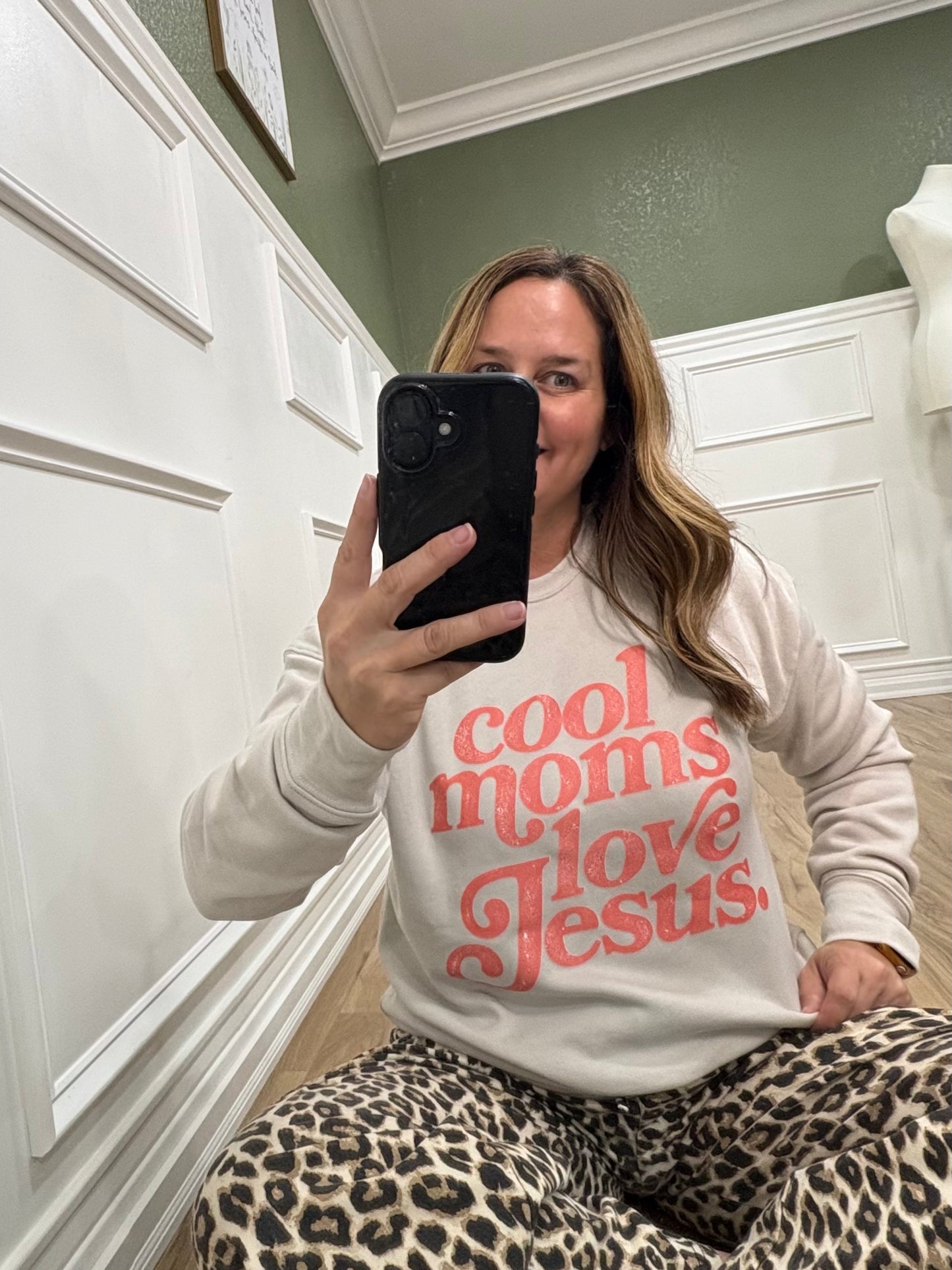 Cool Moms Love Jesus Sweatshirt