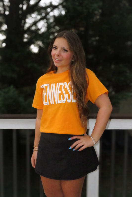 Game Day Puff Letter Tennessee Tee