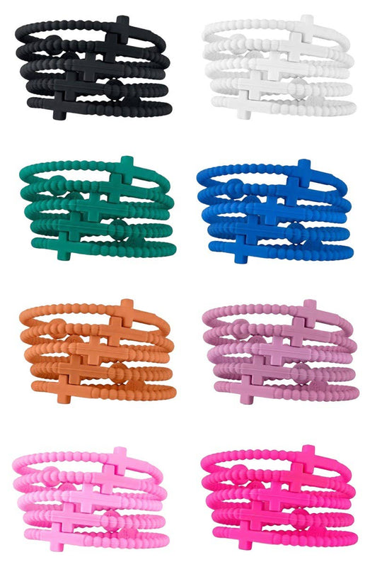 Faith Mini Stack Cross Bracelet