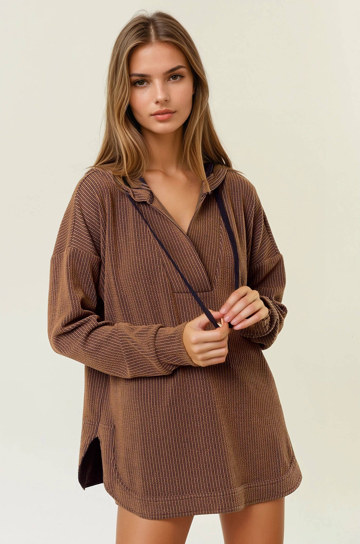 Hadley Textured Hoodie