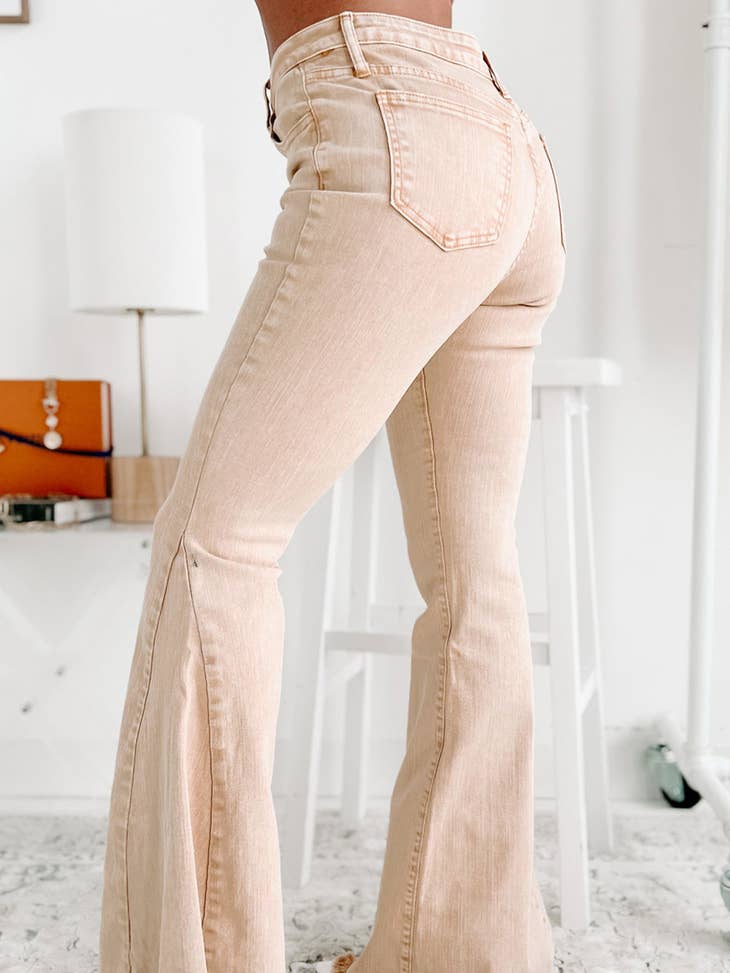 Khaki Flare Jean