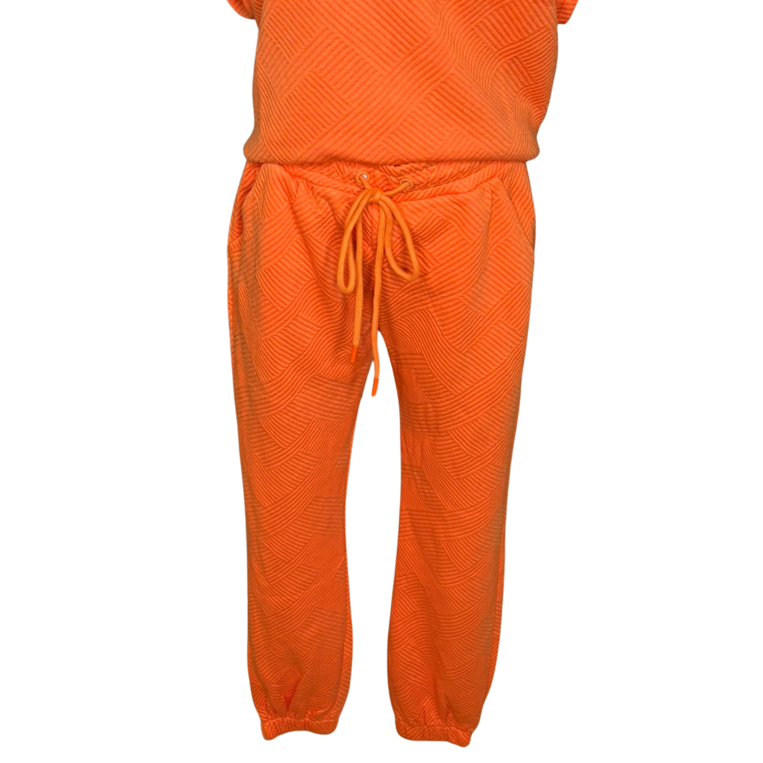 Orange Quilted Pants
