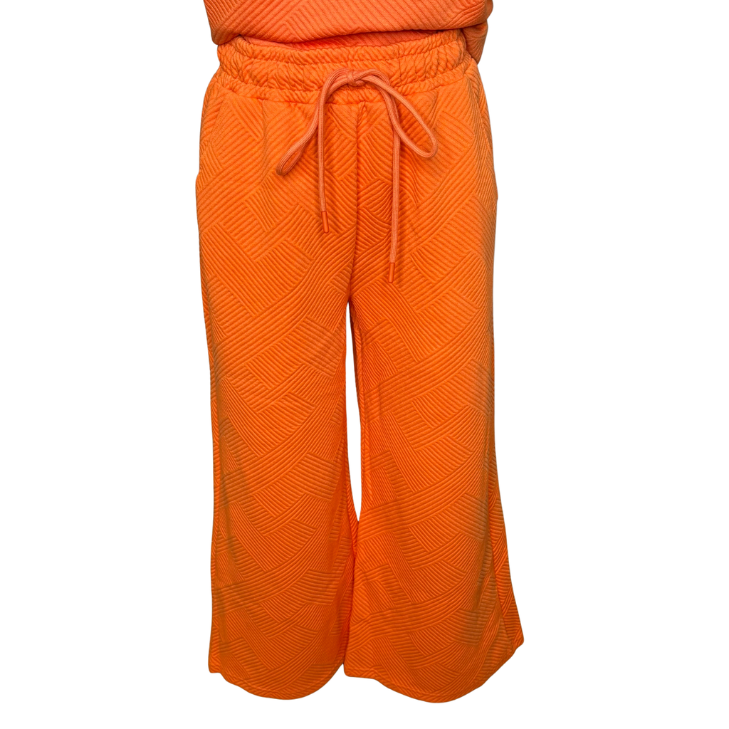 Orange Quilted Pants