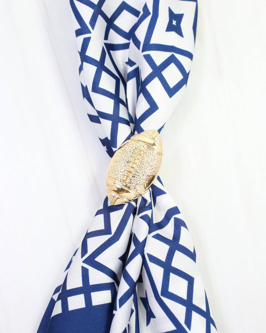 Gold Football Scarf Slide