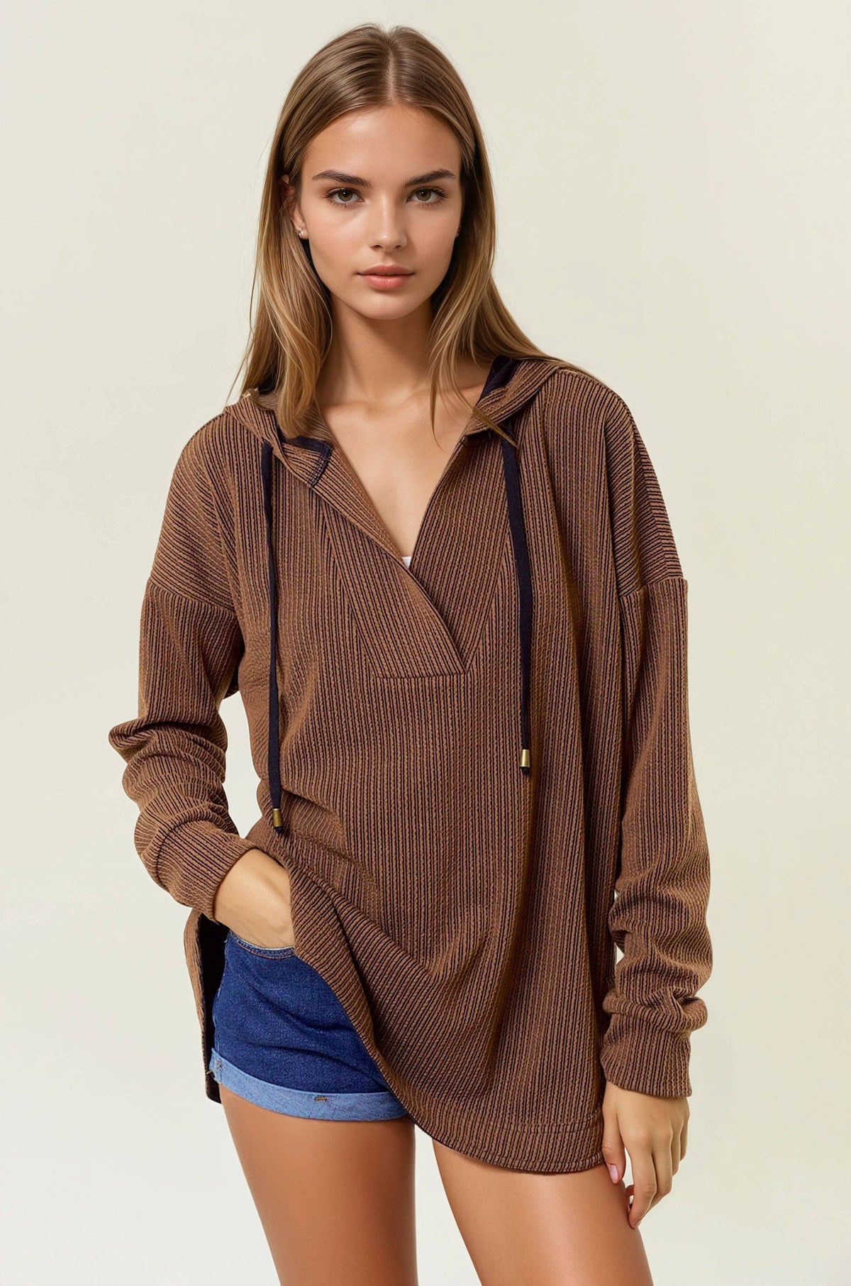 Hadley Textured Hoodie