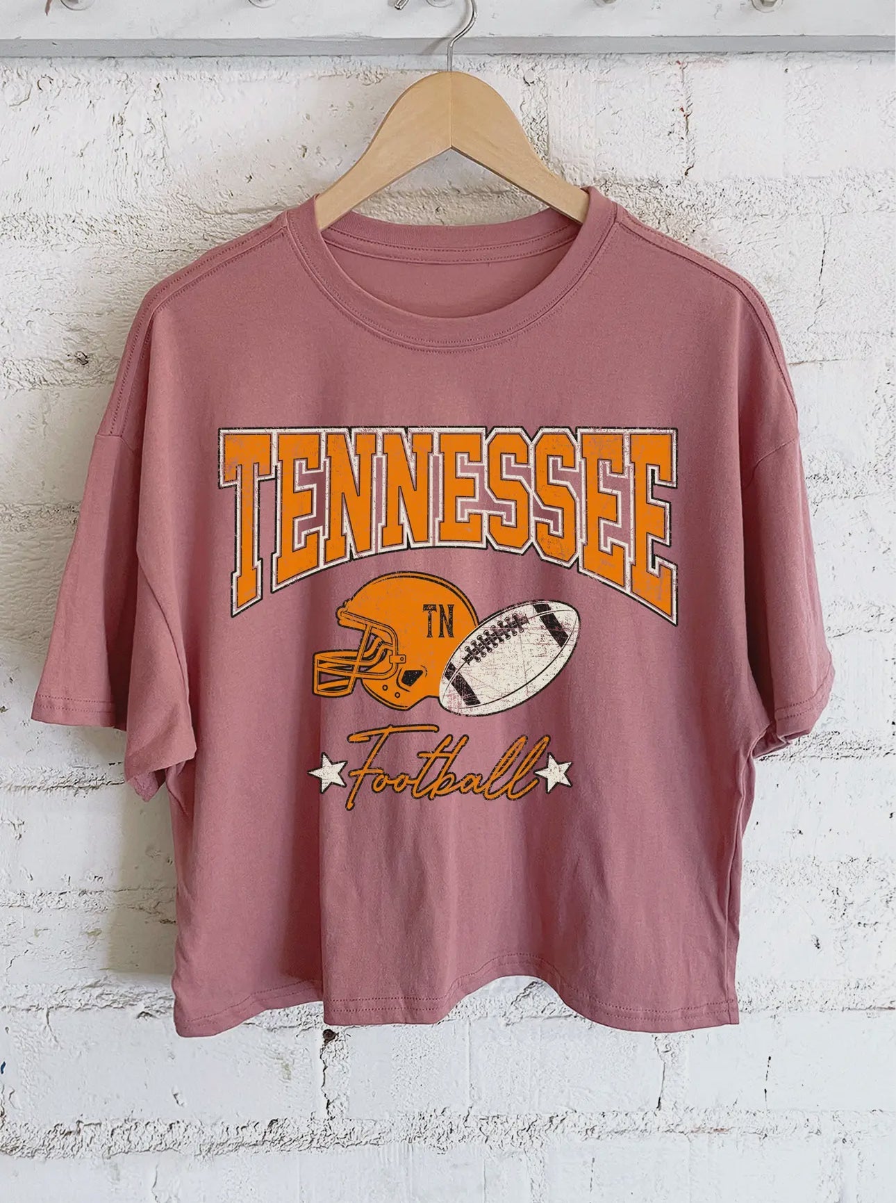 Tennessee Football Long Crop Top