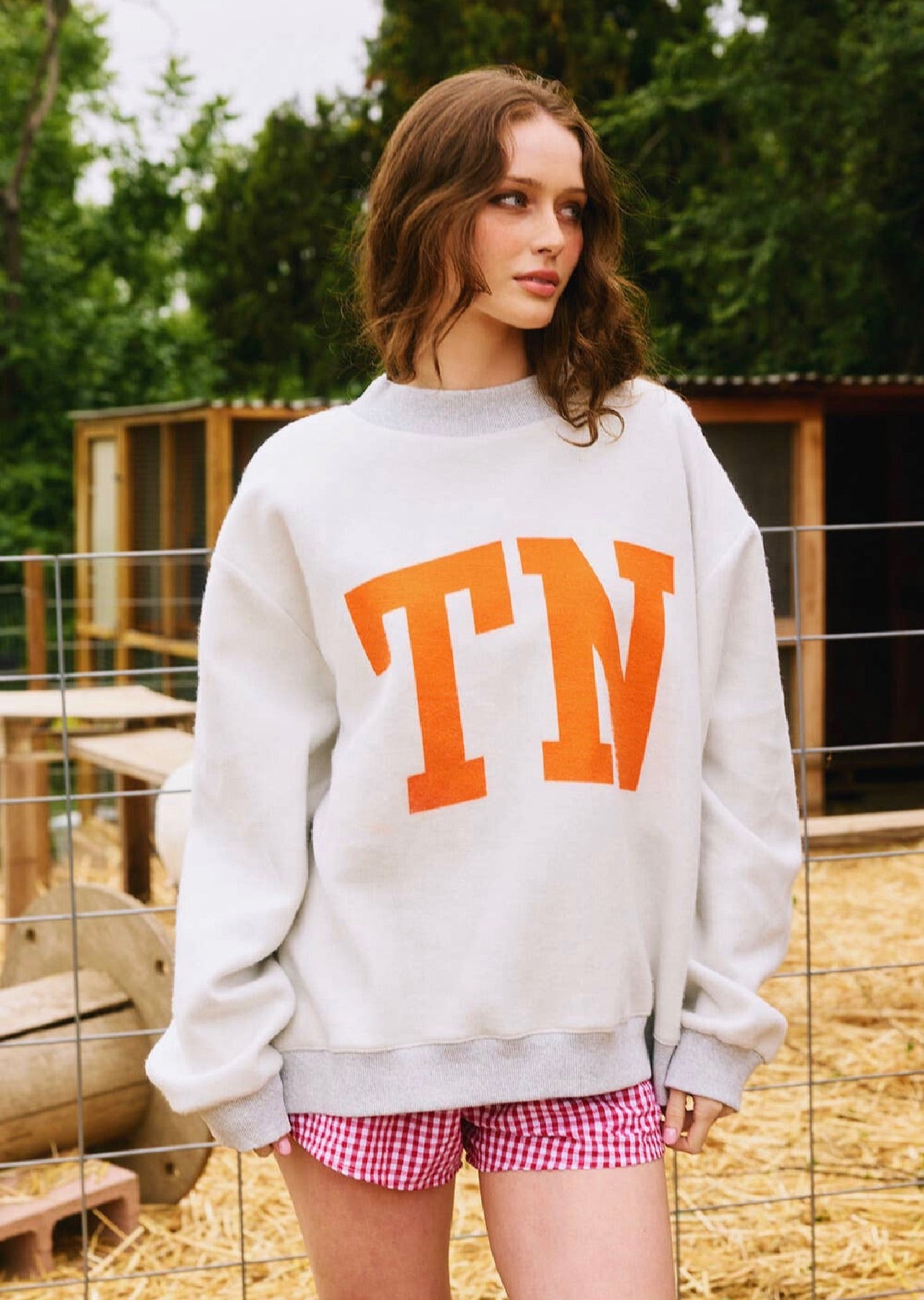 Tennessee Reversible Mockneck Sweatshirt | Heather Grey