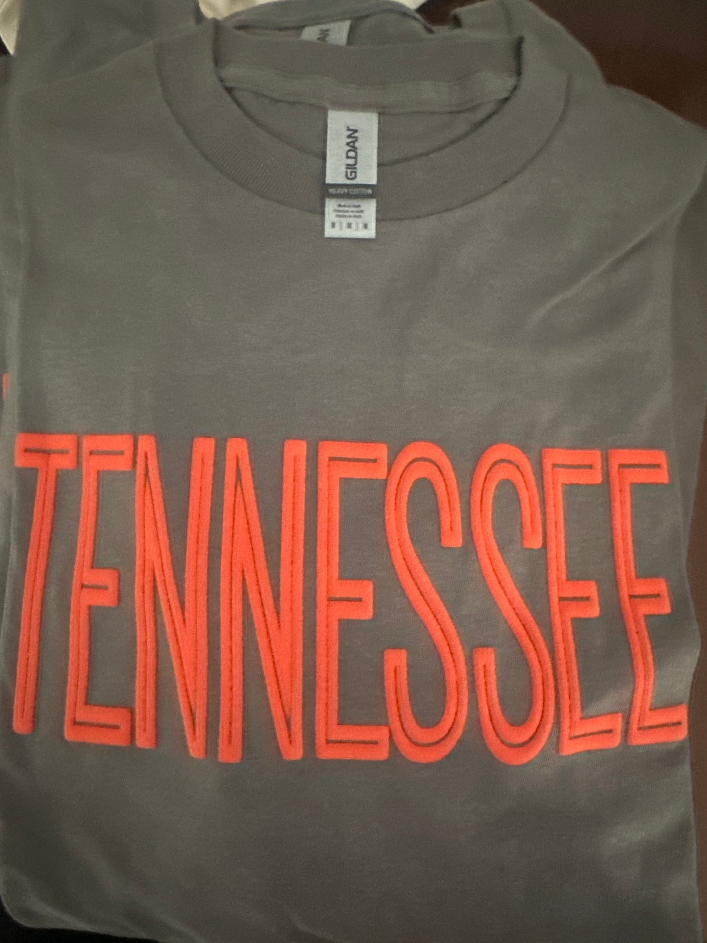 Game Day Puff Letter Tennessee Tee