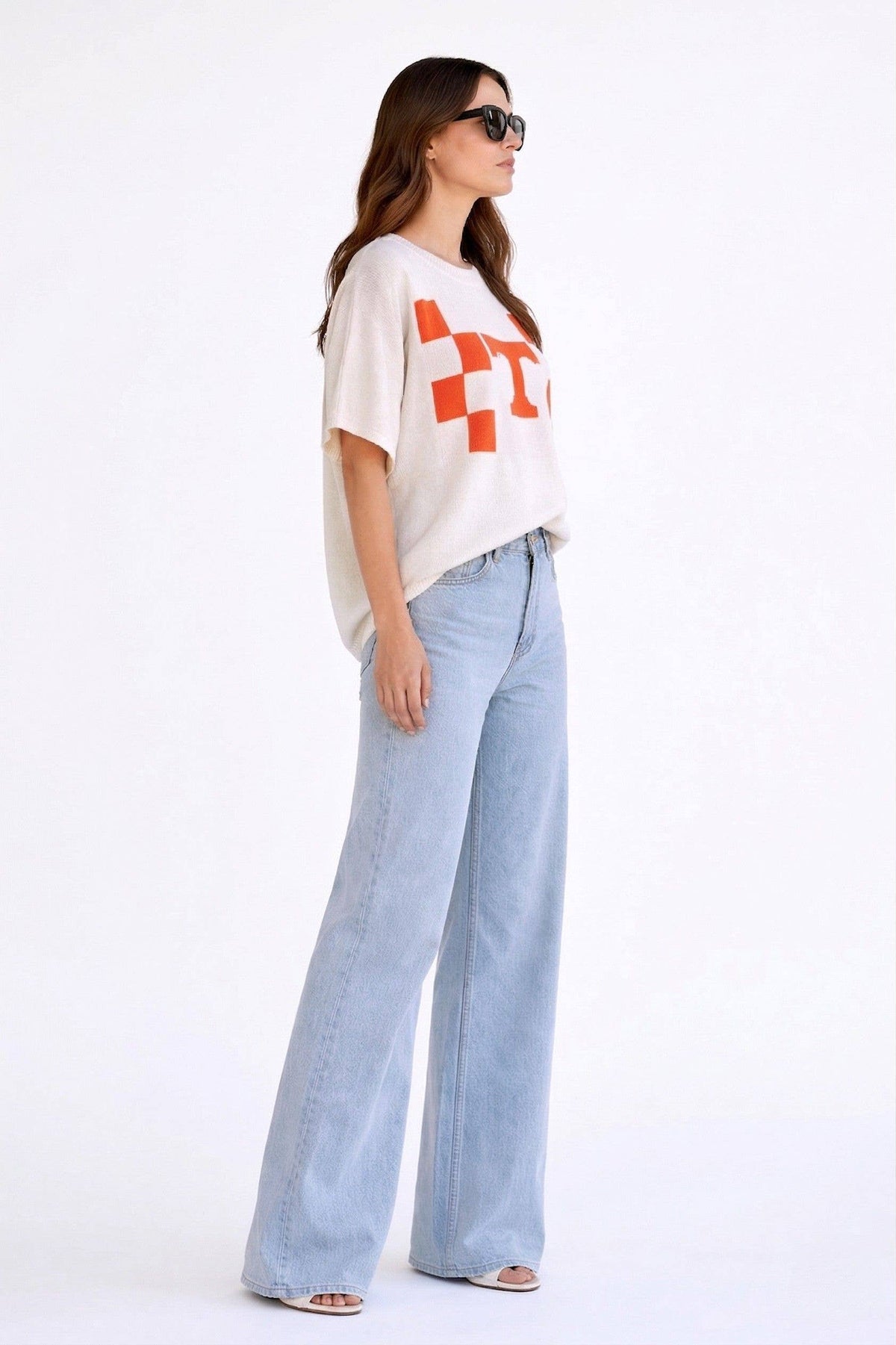 Tennessee Checkerboard Sweater Top