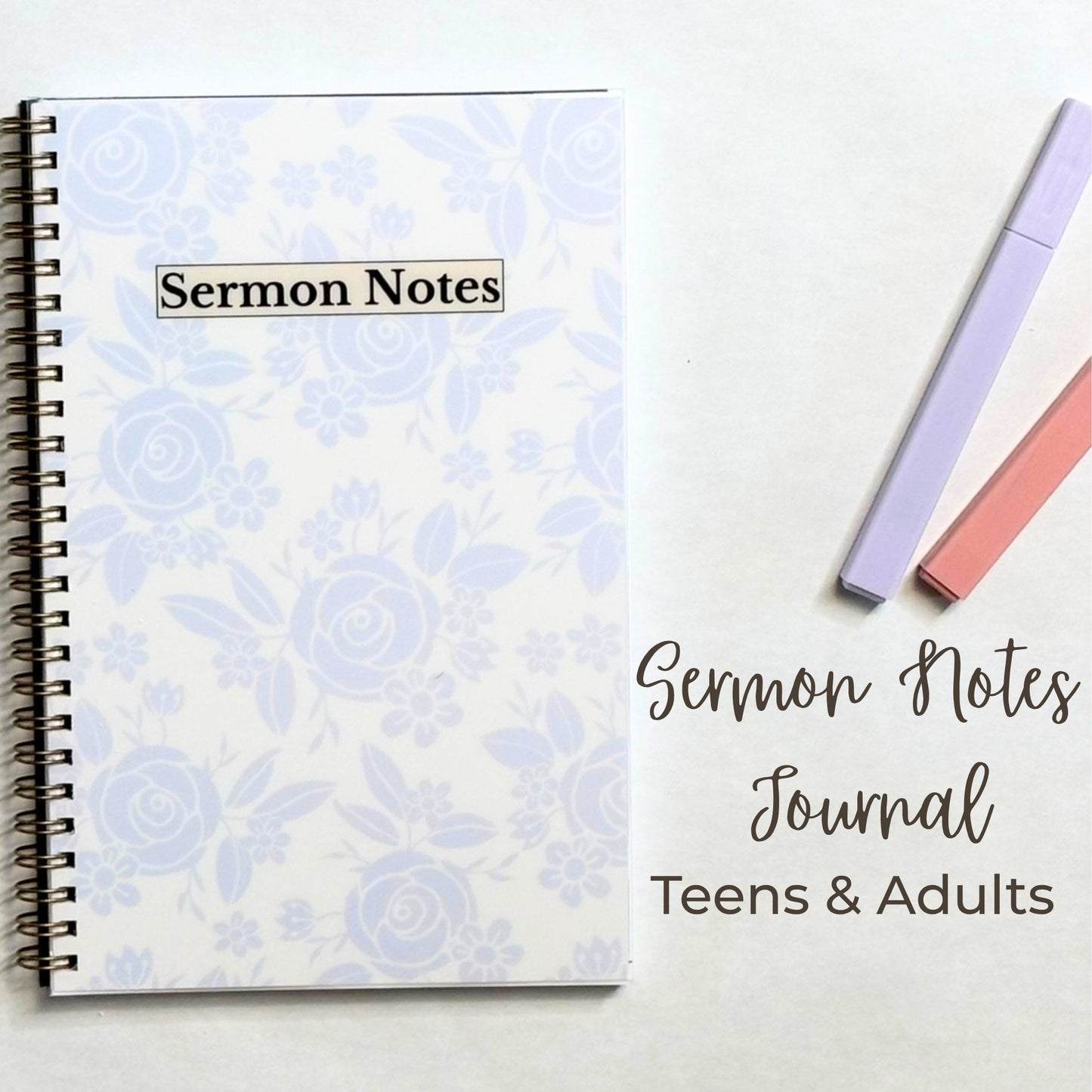 Sermon Notes Journal for Teens & Adults