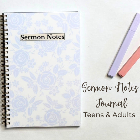 Sermon Notes Journal for Teens & Adults