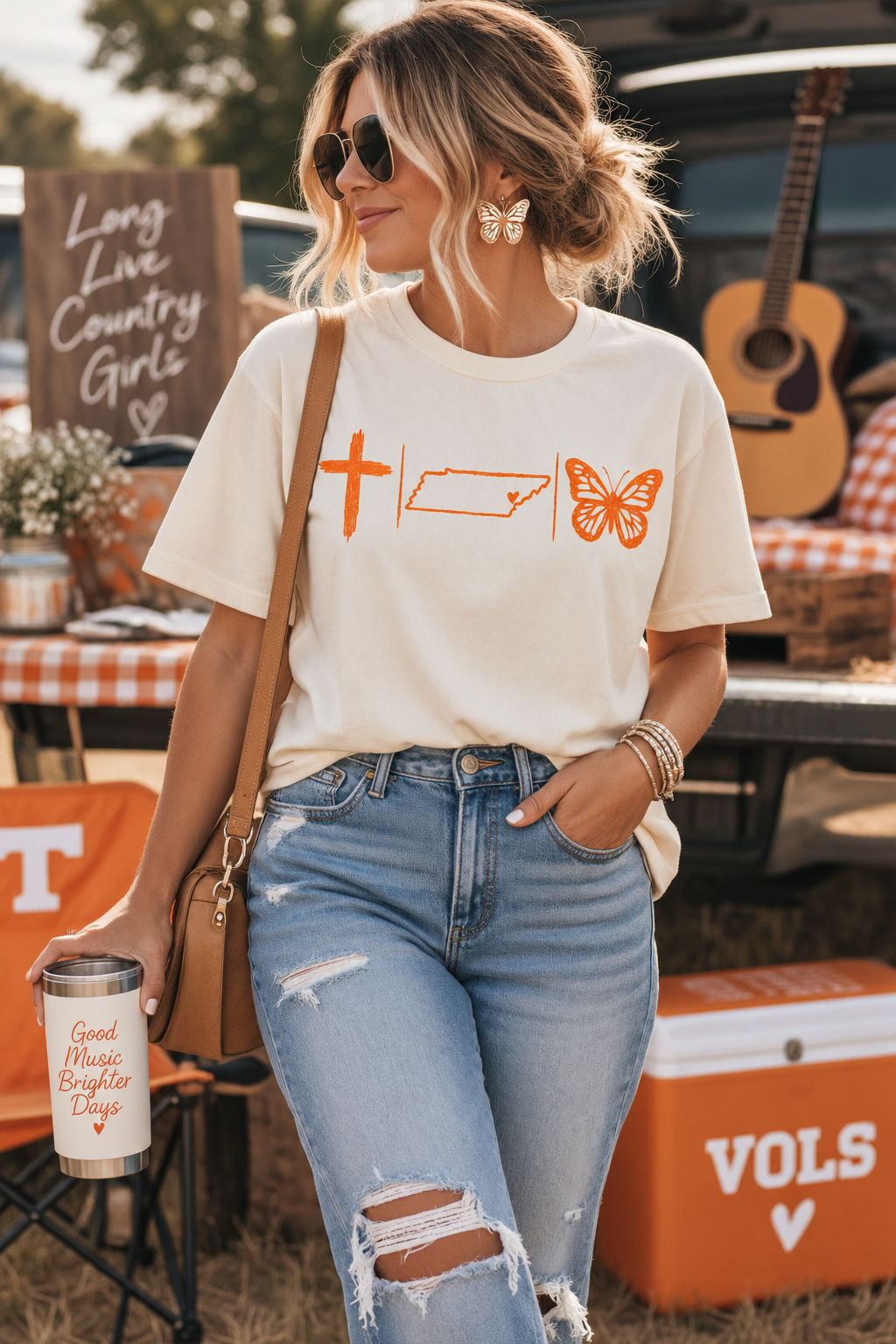 Faith, Tennessee & Butterfly Graphic Tee