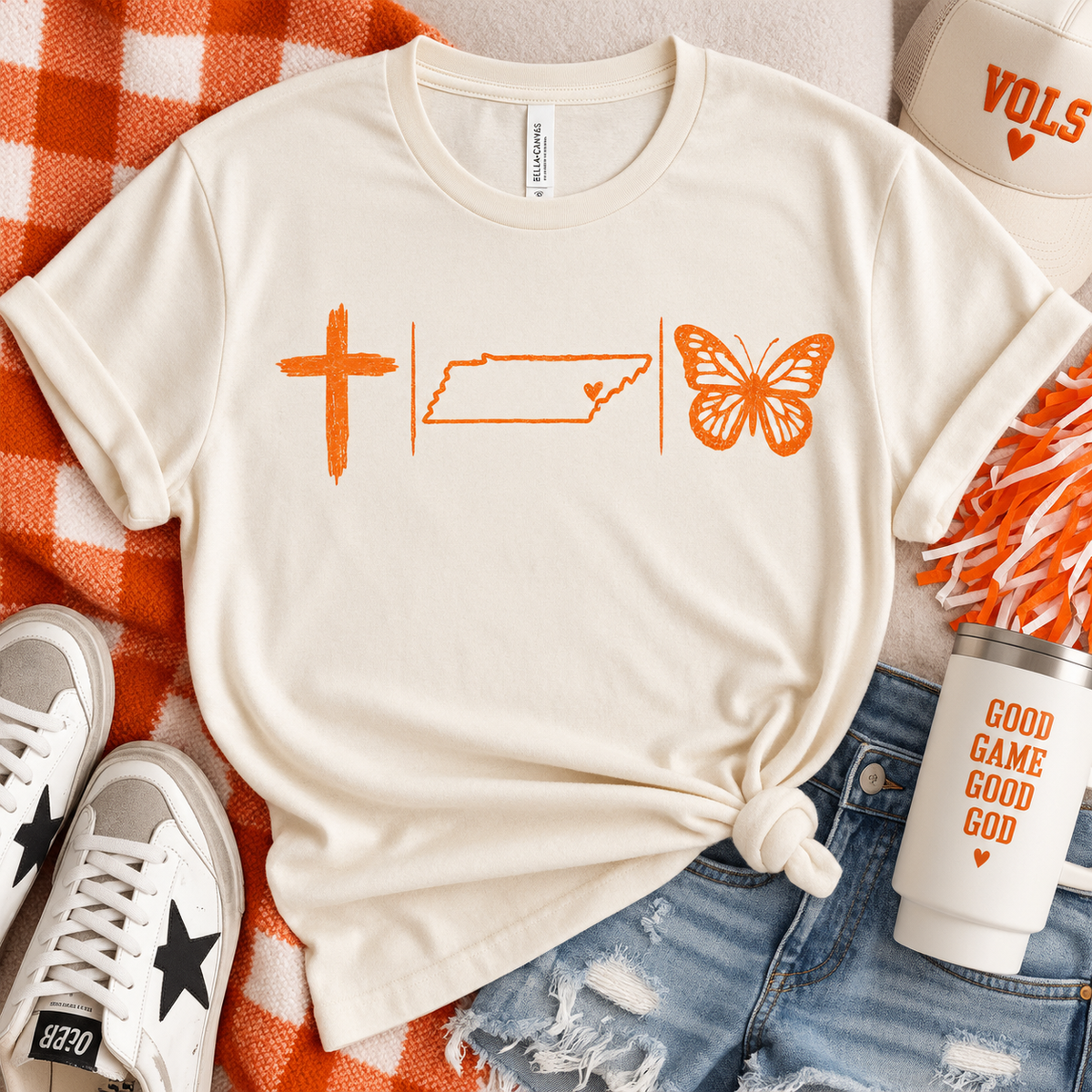 Faith, Tennessee & Butterfly Graphic Tee