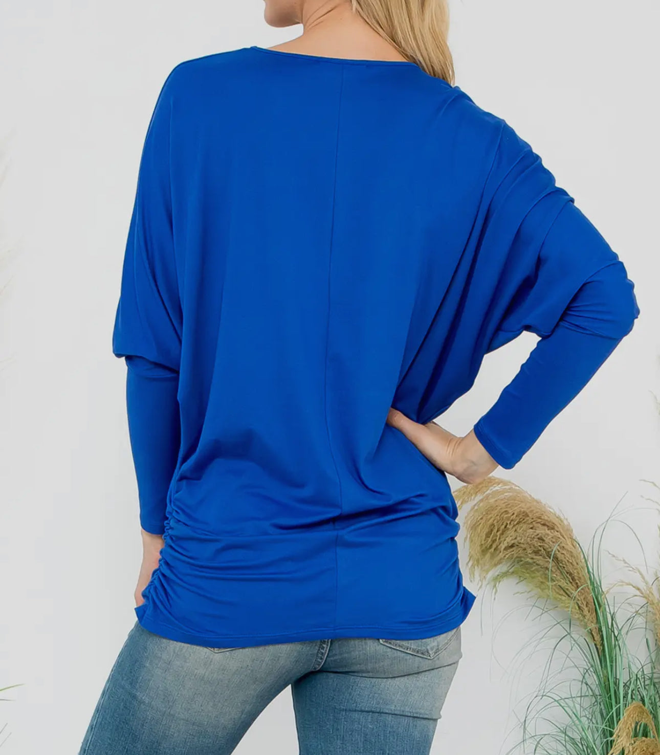 Blue Long Sleeve Tunnel Top
