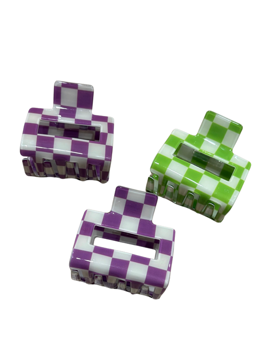 Checkered Claw Clip