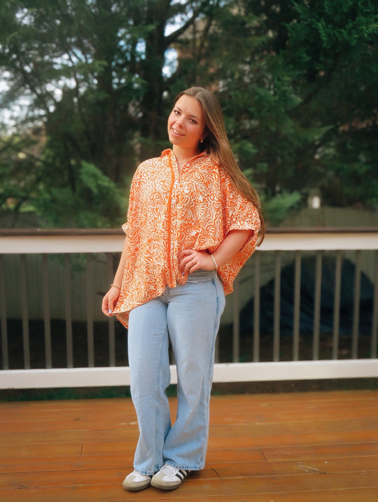 Paisley Oversized Blouse