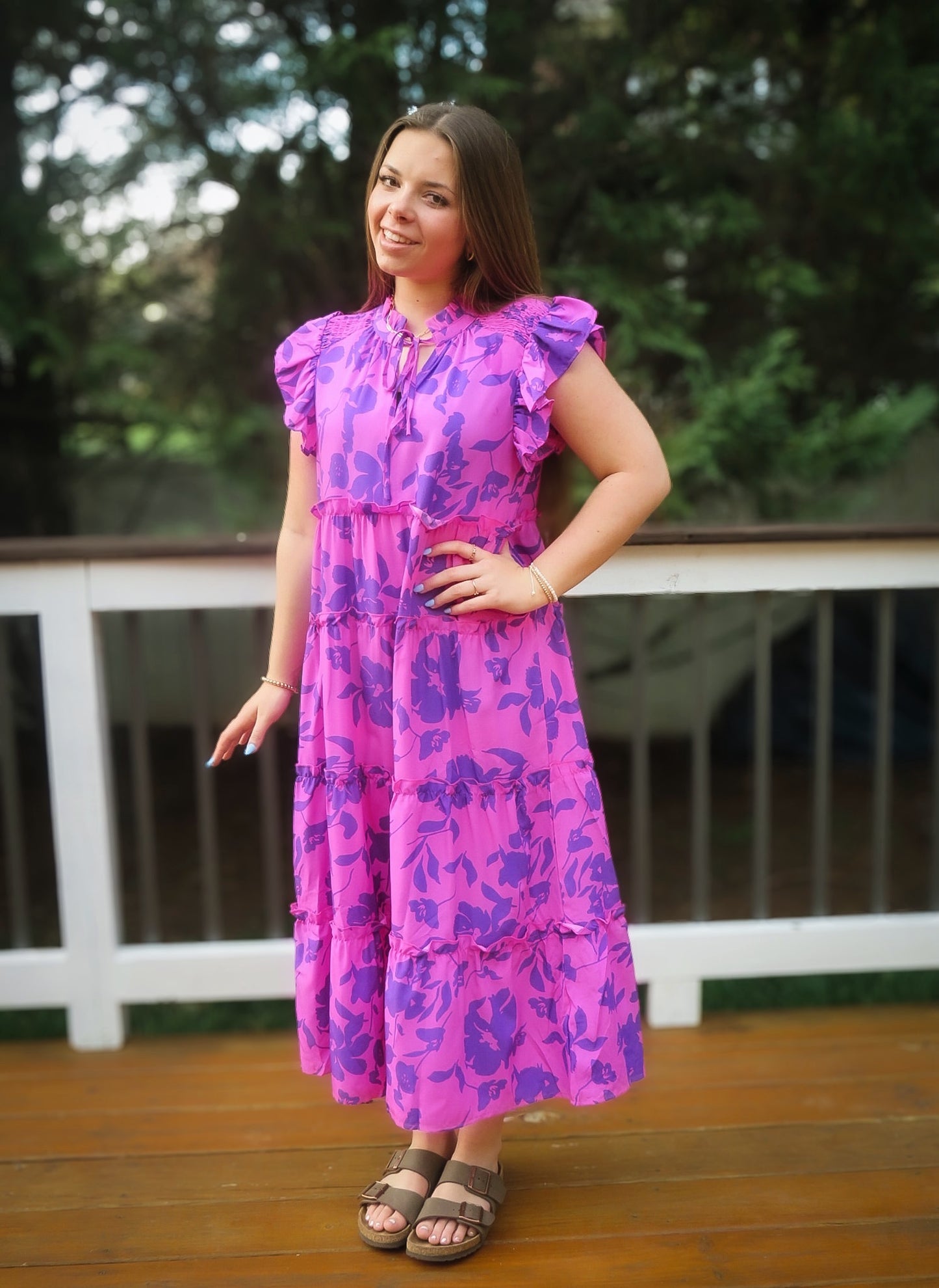 Sunday Bloom Ruffle Dress