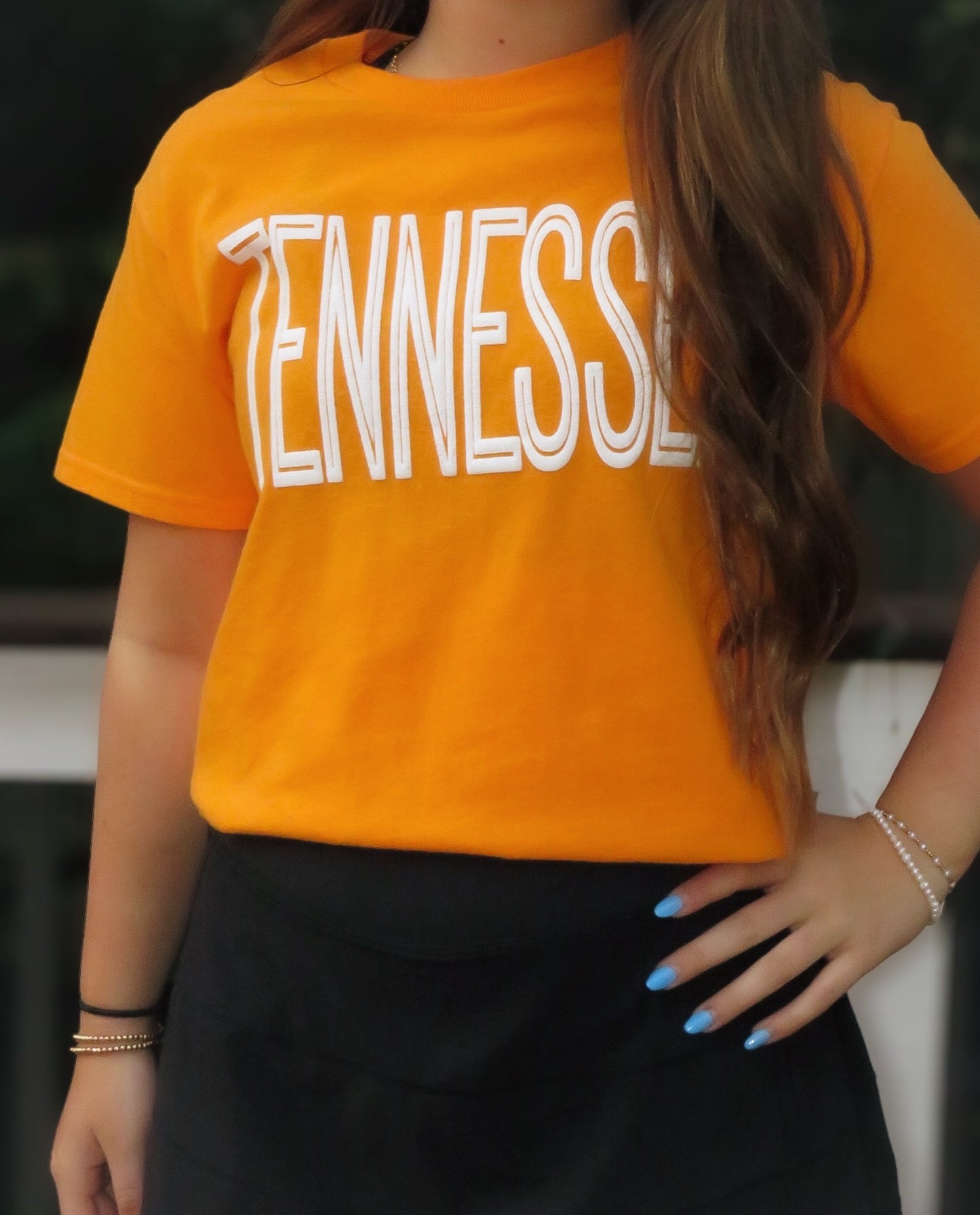 Game Day Puff Letter Tennessee Tee