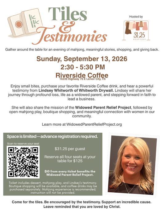 September Tiles & Testimonies Event Ticket