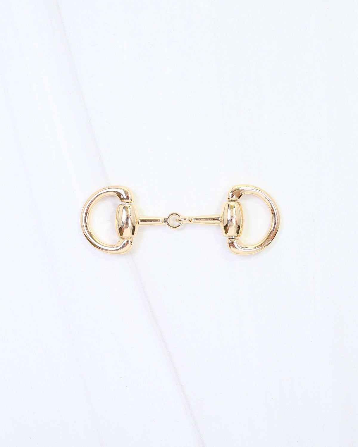 Gold Horsebit Scarf Slide