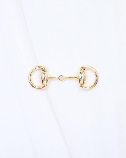 Gold Horsebit Scarf Slide