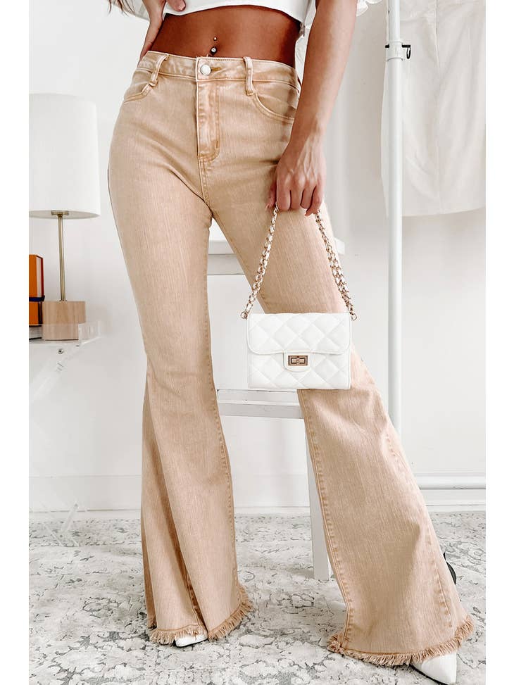 Khaki Flare Jean