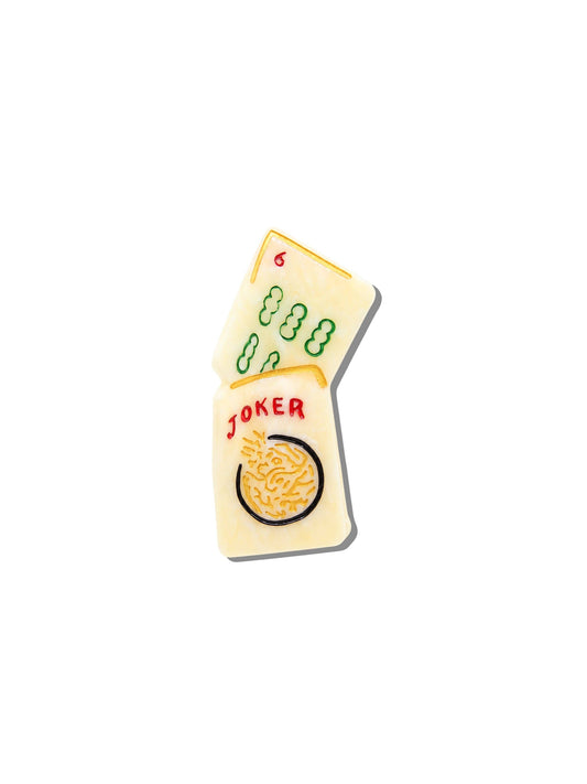 Hand-painted Mini Mahjong Claw Hair Clip