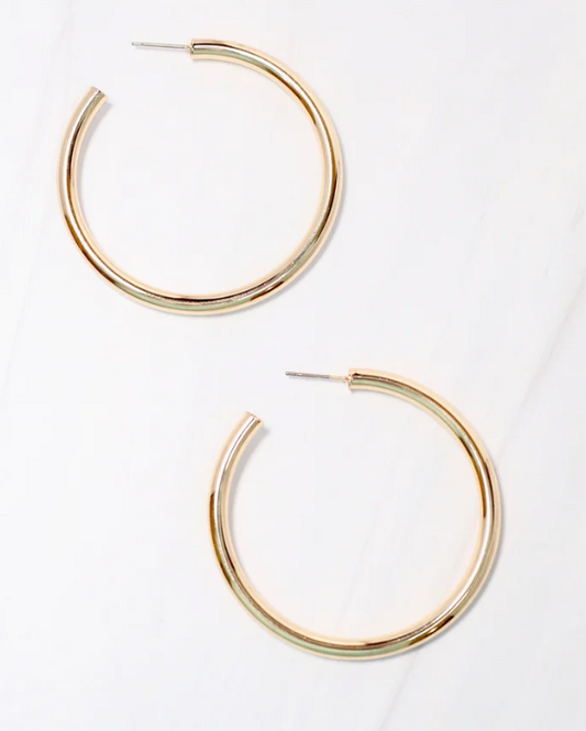 Arden Classic Hoops - Matte Silver or Gold