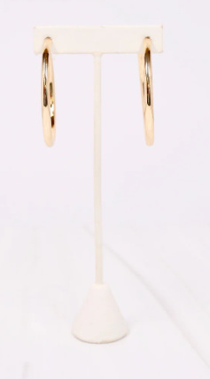 Arden Classic Hoops - Matte Silver or Gold