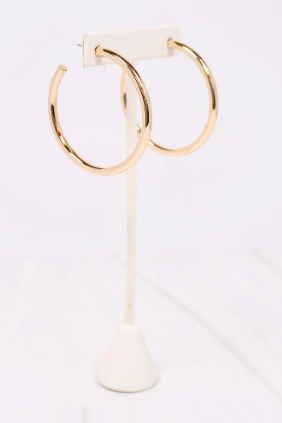 Arden Classic Hoops - Matte Silver or Gold