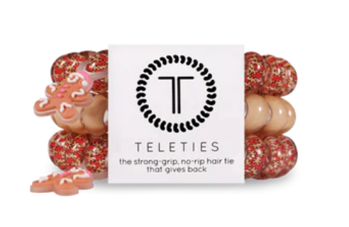 Teleties Large Hair Ties, 3-pk