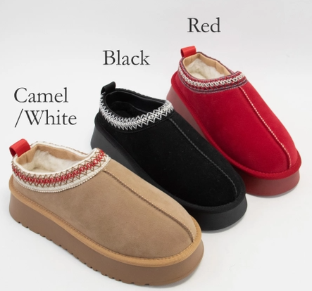 Cozy Platform Fur Lined Slippers