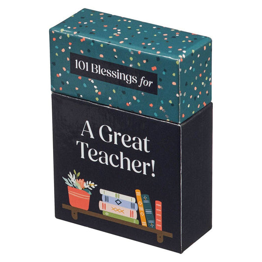 101 Blessings For A Great Teacher - Teal Box of Blessings