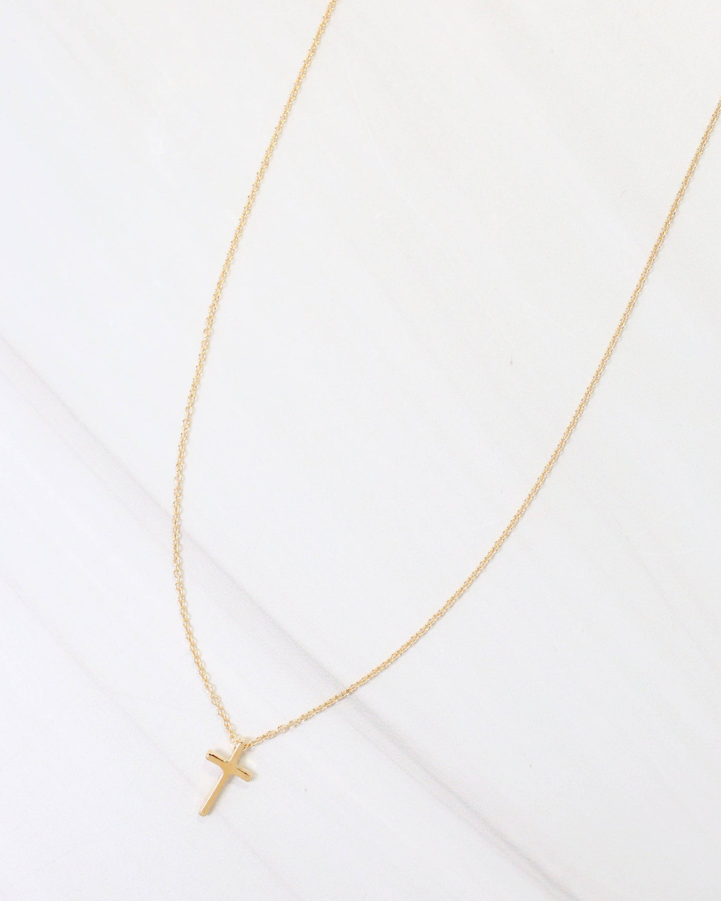 Abide Cross Necklace