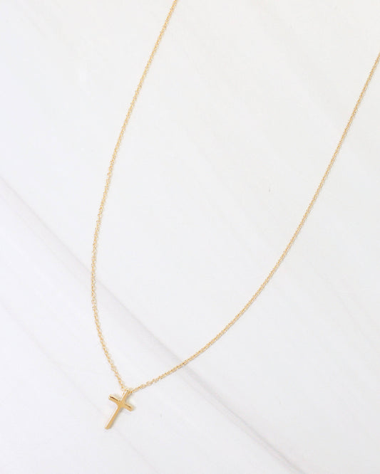 Abide Cross Necklace