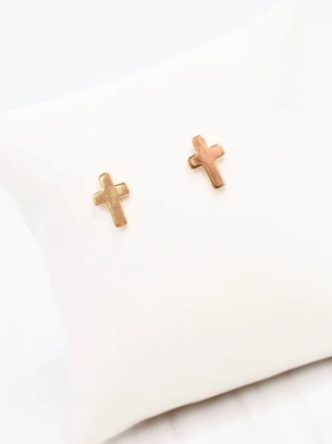 Grace Cross Stud Earrings