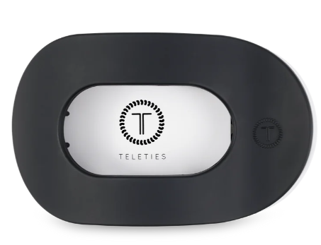 Teleties Round Flat Hairclip - Midnight Matte
