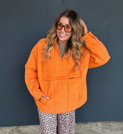 Orange Puffer Jacket
