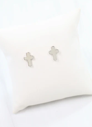 Grace Cross Stud Earrings