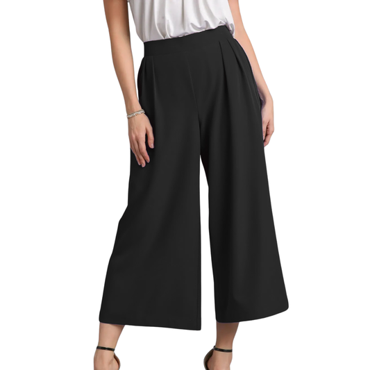 Pleated Wide Leg Pant